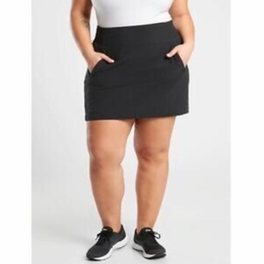 Athleta soho skort black plus size 24 tennis pickleball golf activewear